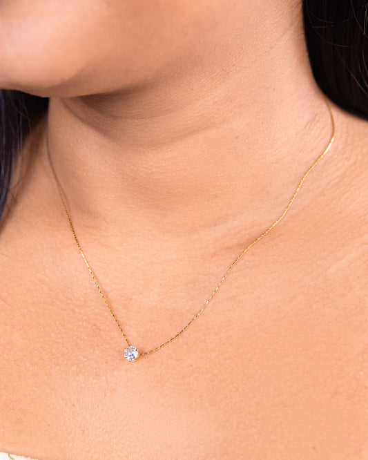 Gold Plated Rhinestone Necklace