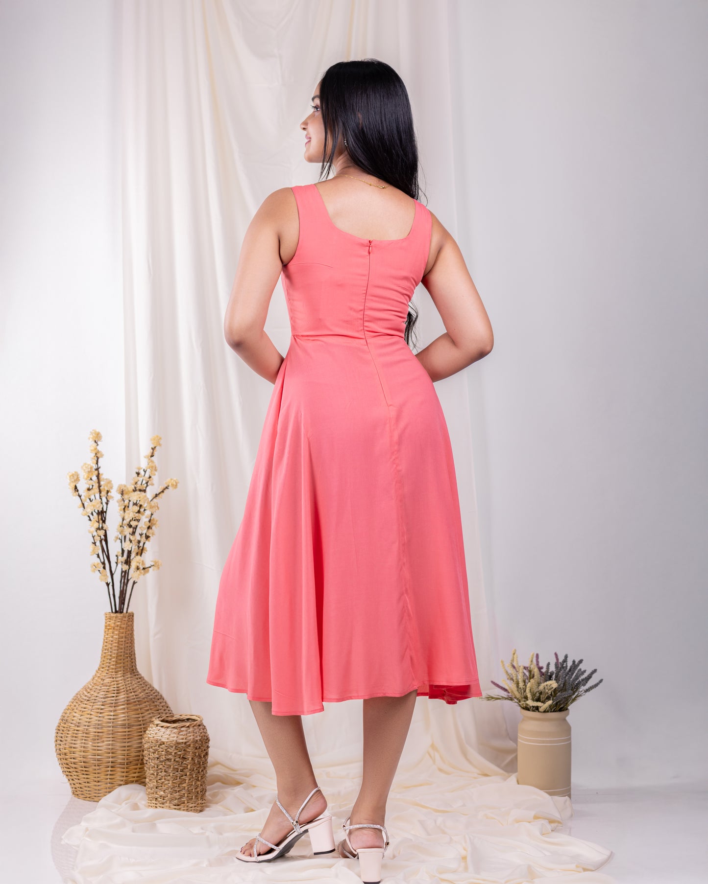 Nella Coral Dress