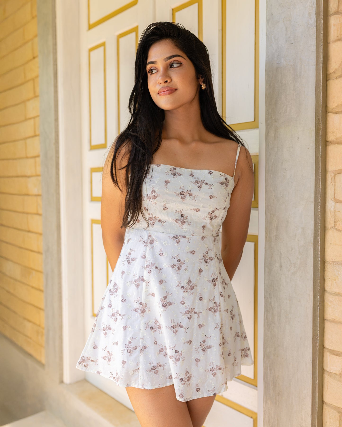 Milano Red Floral Print Dress