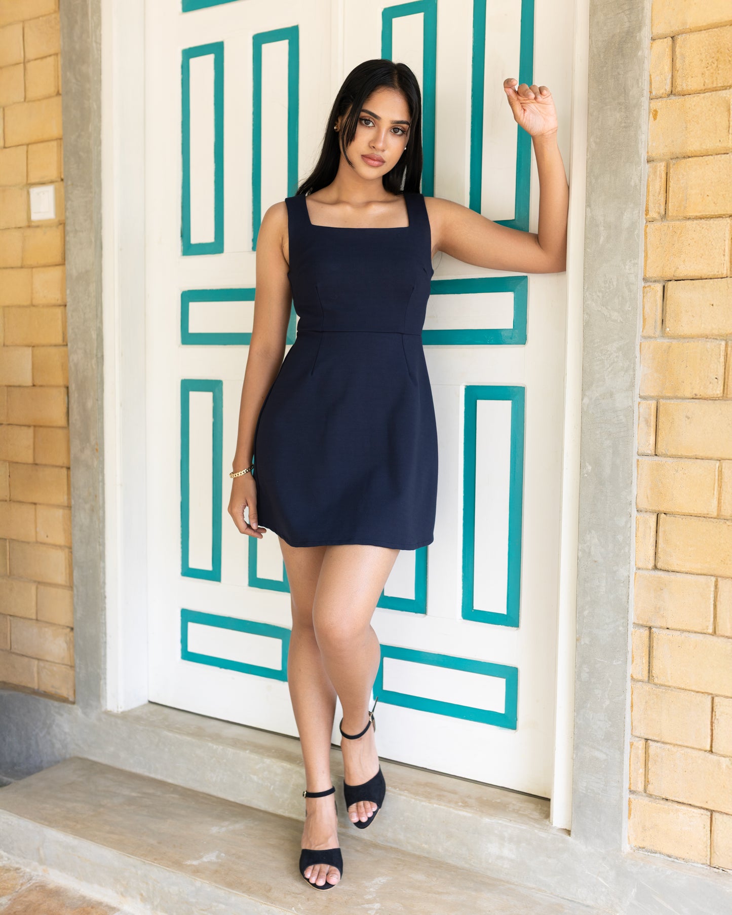 Aurora Navy Blue Dress