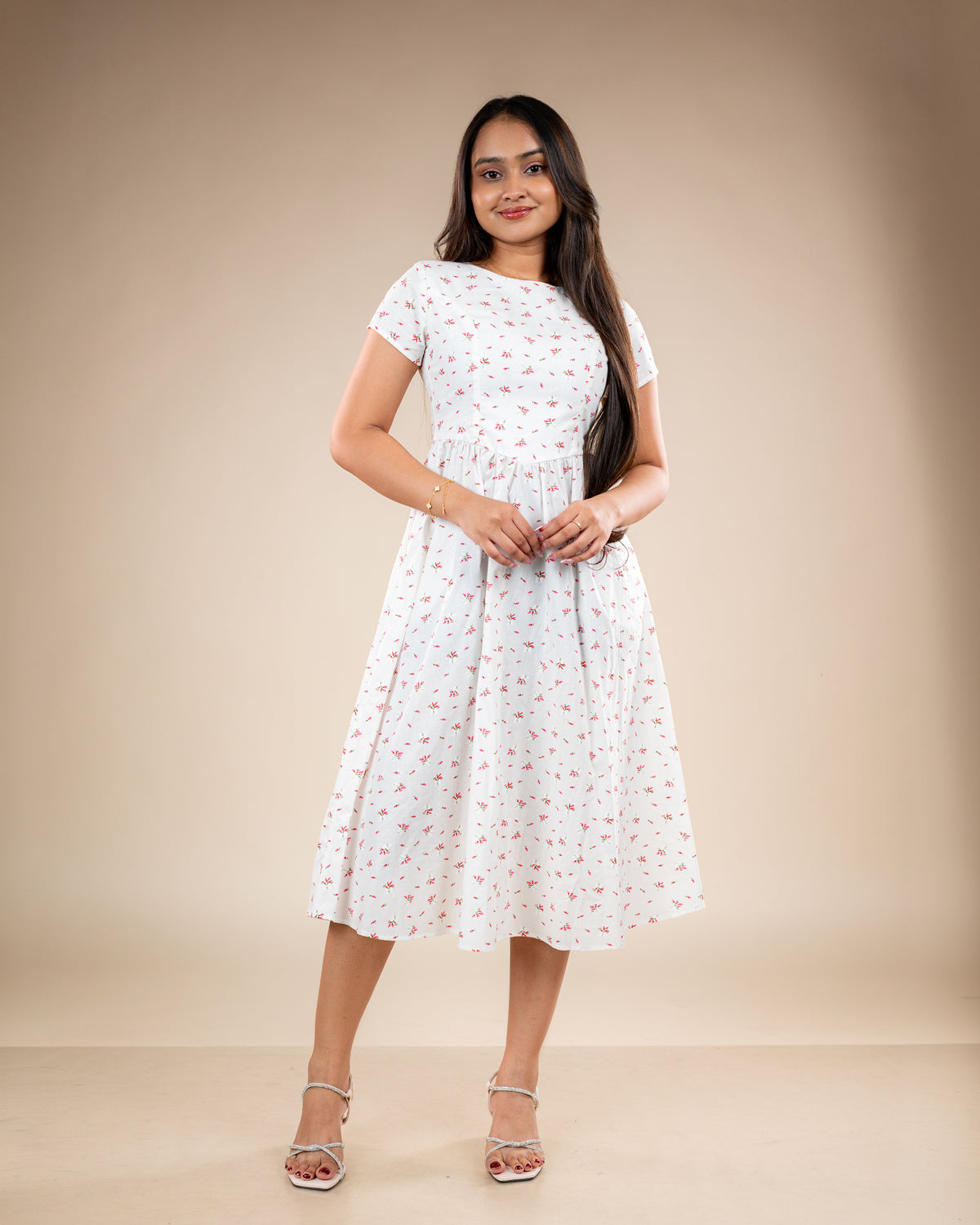 Ivy White Floral Dress