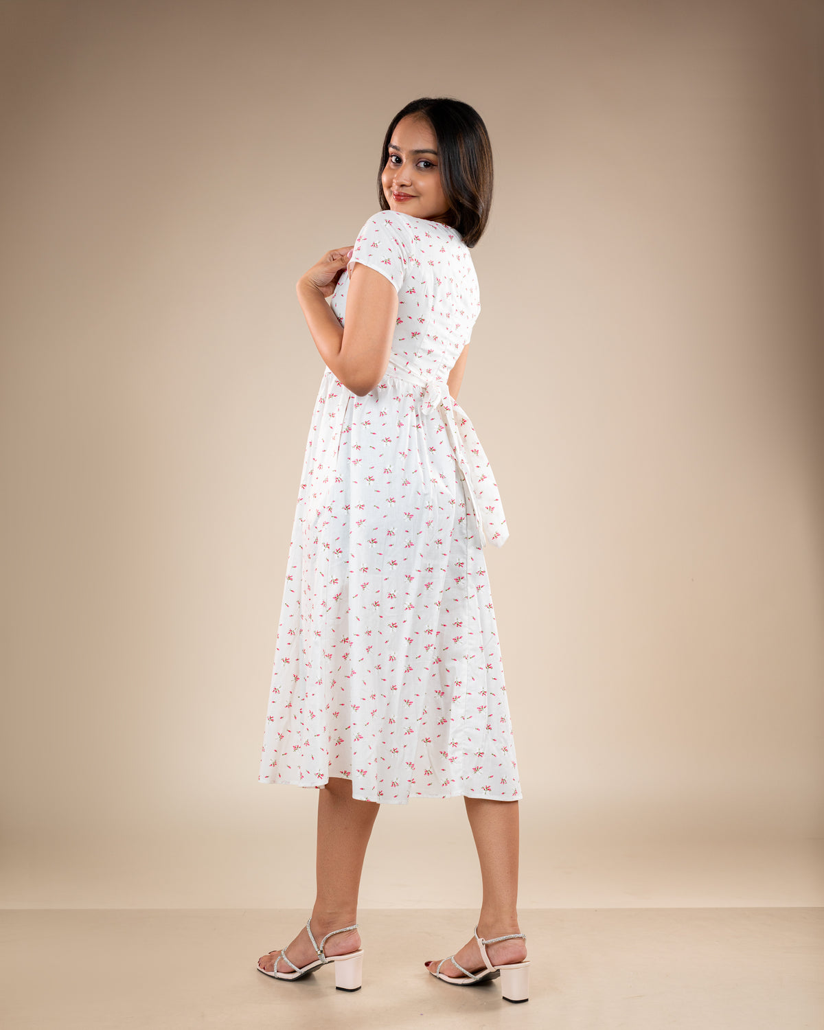 Ivy White Floral Dress
