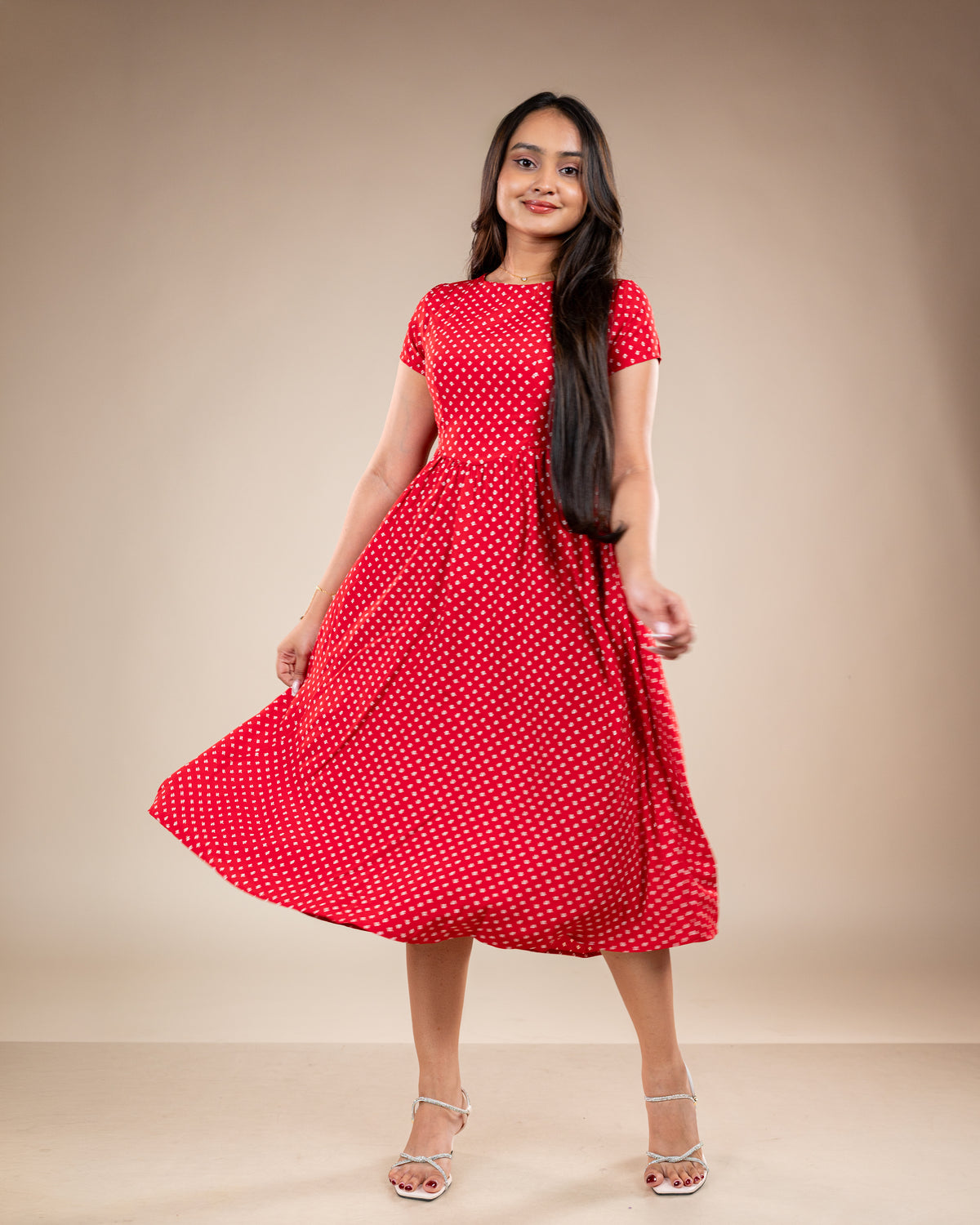 Ivy Red Print Dress