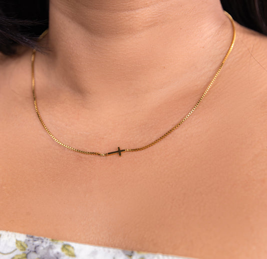 Gold Plated Cross Necklace