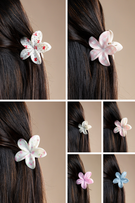 Women's Flower Multicolor Hair Clips