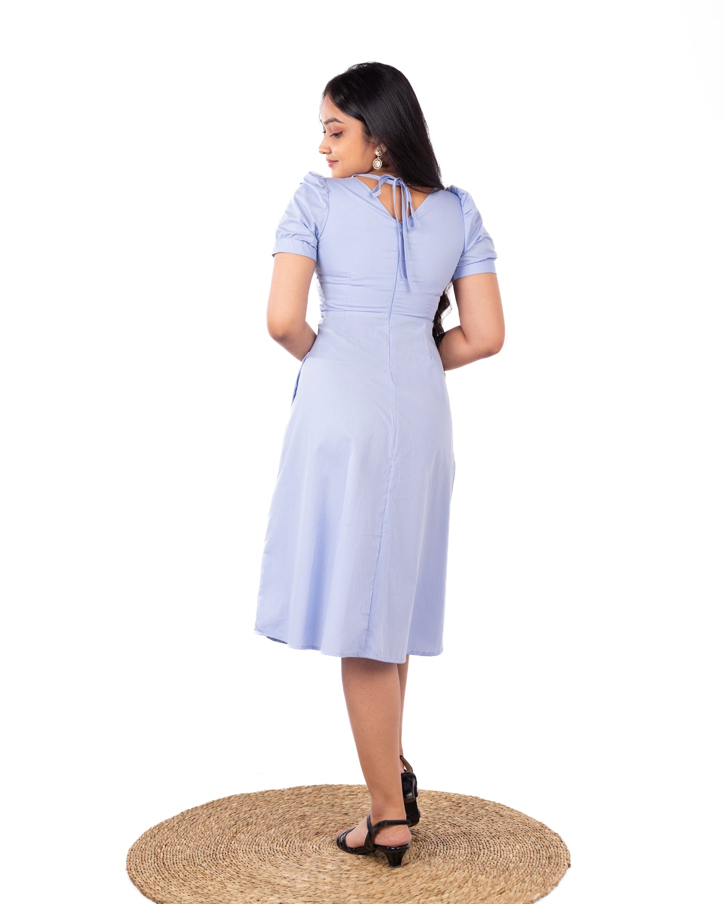 Amore Cotton Light Blue Dress