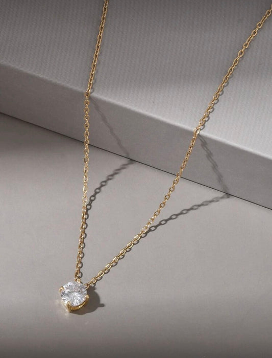Cubic Zirconia Pendant Necklace