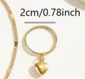 Gold Plated Heart Ring