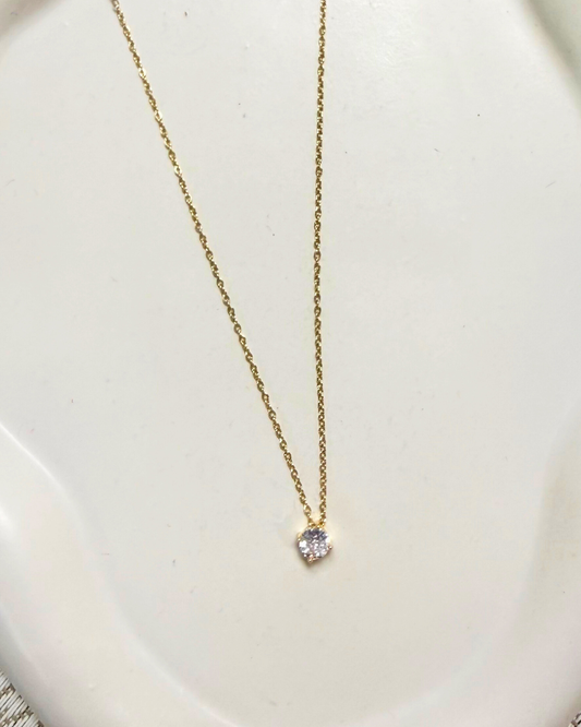Cubic Zirconia Pendant Necklace