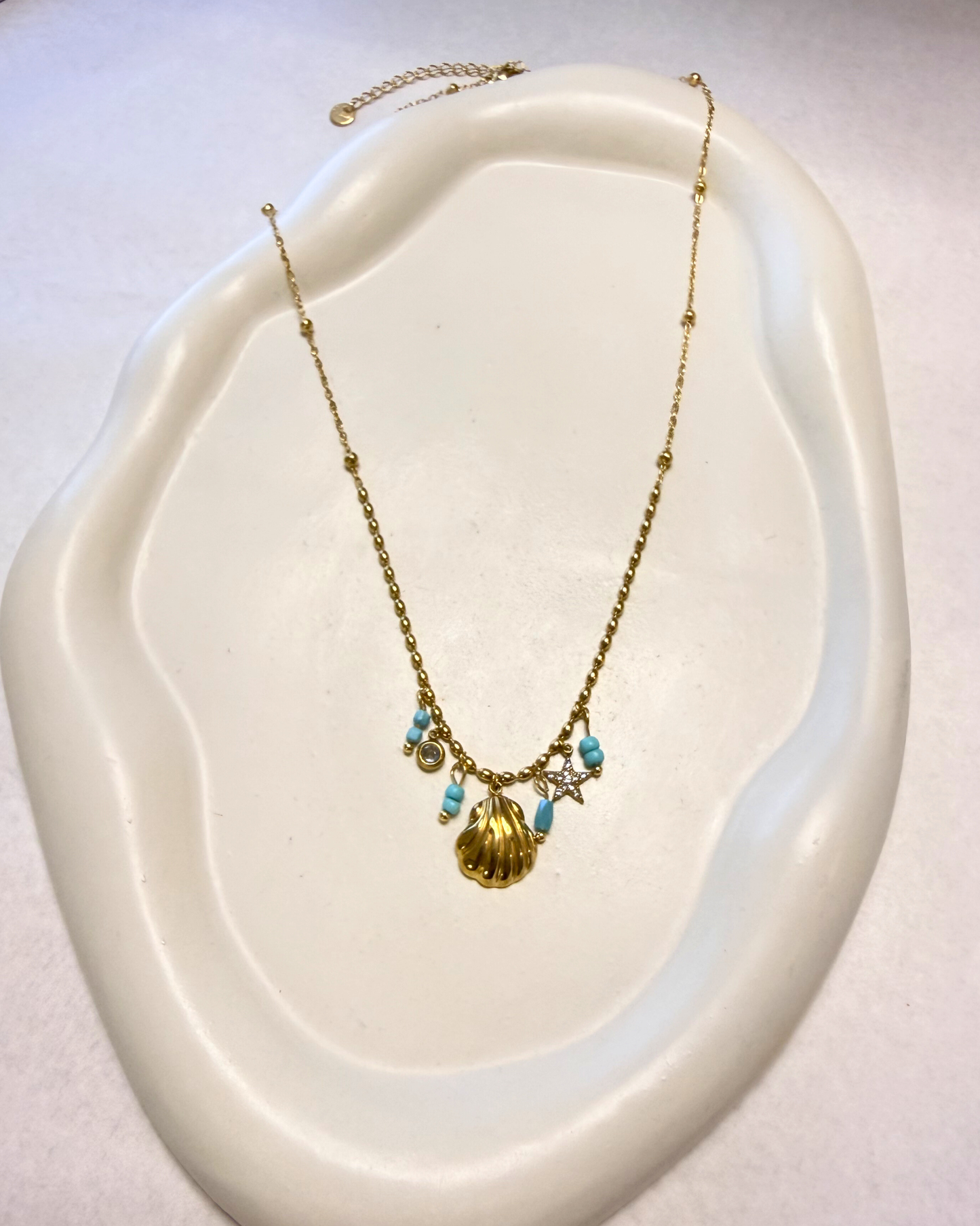 Gold Plated Ocean Necklace