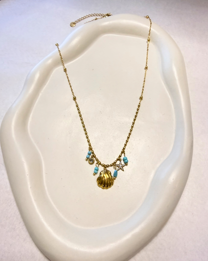 Gold Plated Ocean Necklace
