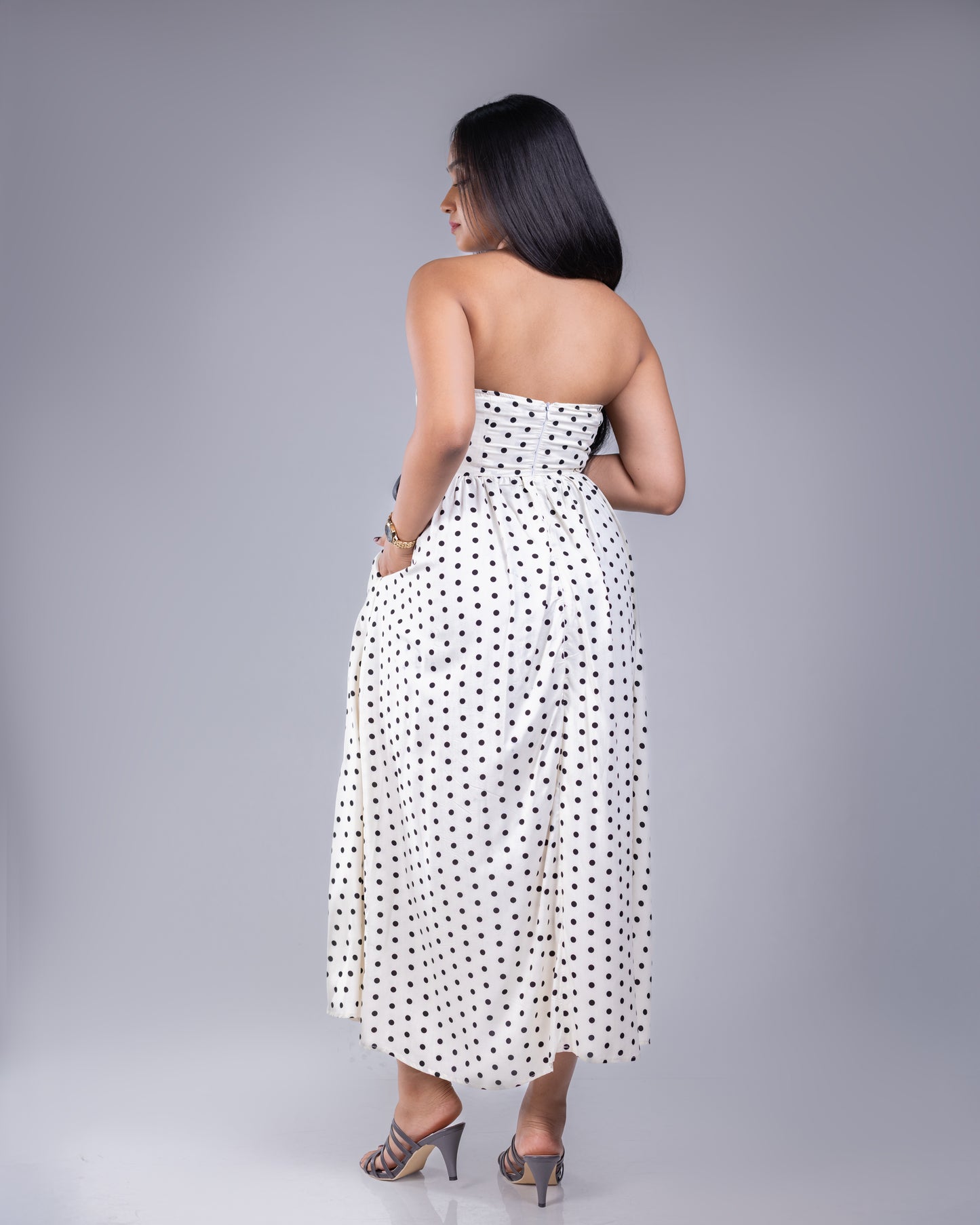 Giulietta White Dot Dress