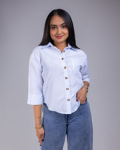Toscana Blue Stripe Shirt