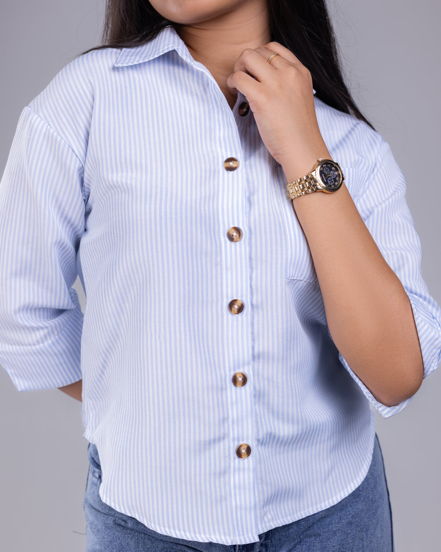 Toscana Blue Stripe Shirt