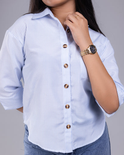Toscana Blue Stripe Shirt