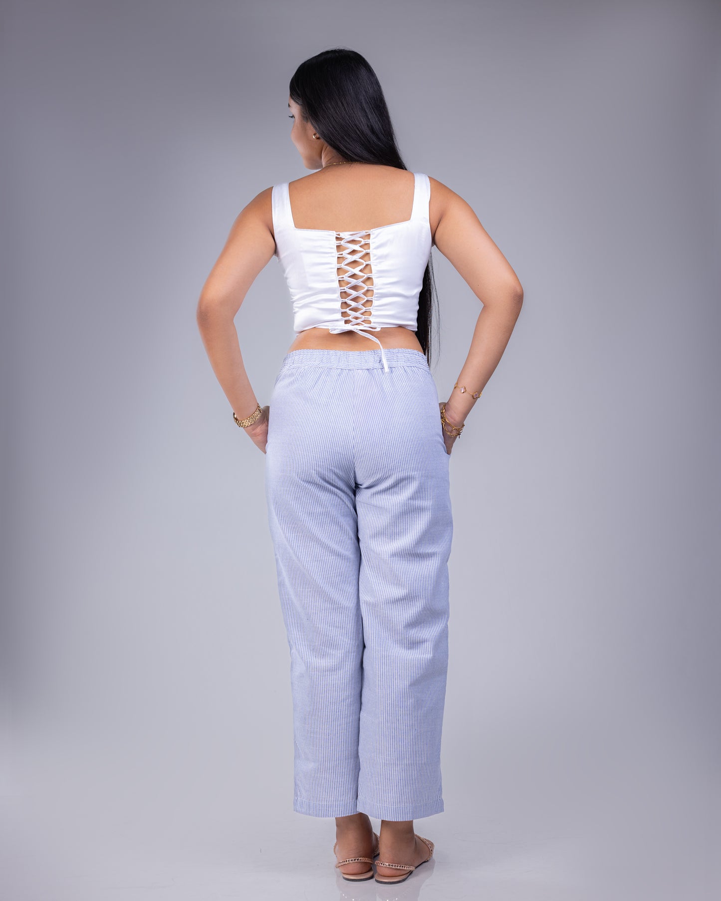 Palermo Blue Stripe Pant