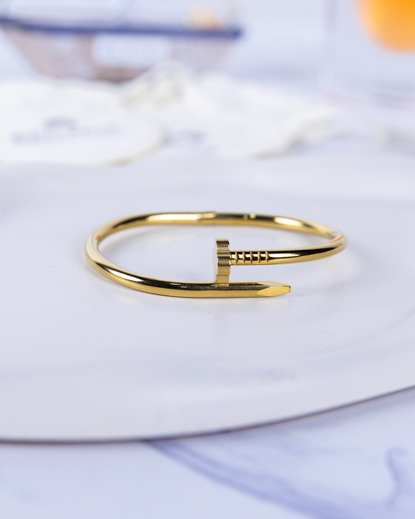 Gold Plated Four-Leaf Nail Cuff