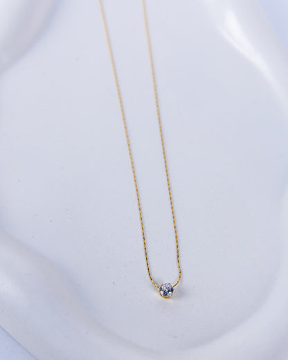 Gold Plated Rhinestone Necklace