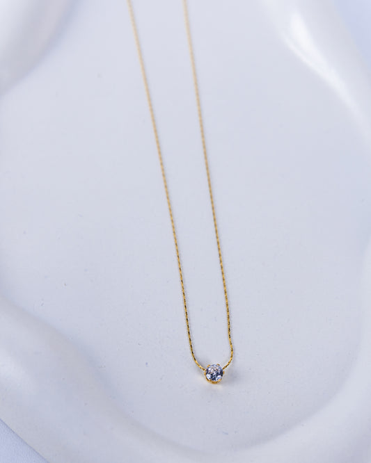 Gold Plated Rhinestone Necklace