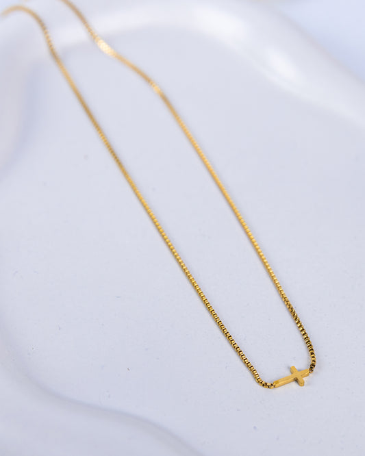 Gold Plated Cross Necklace