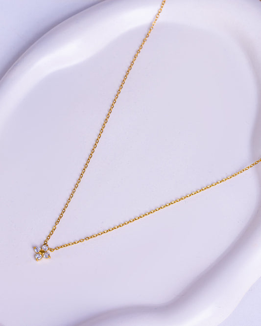 Gold Plated Flower Necklace