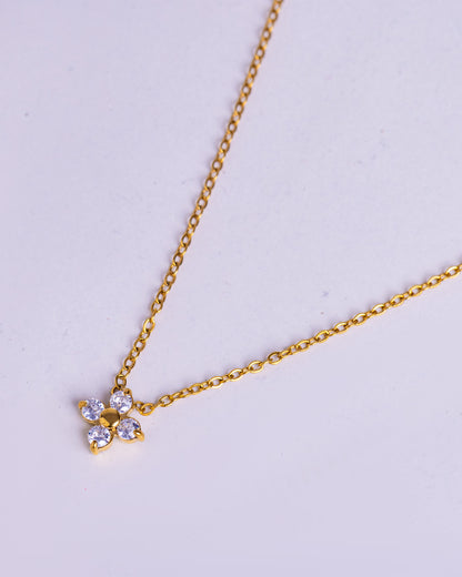Gold Plated Flower Necklace
