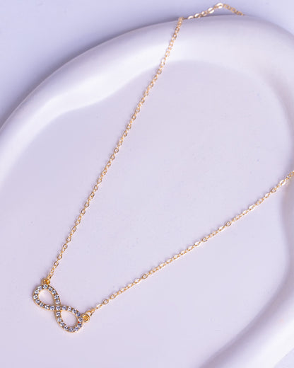 Gold Plated Infinity Necklace