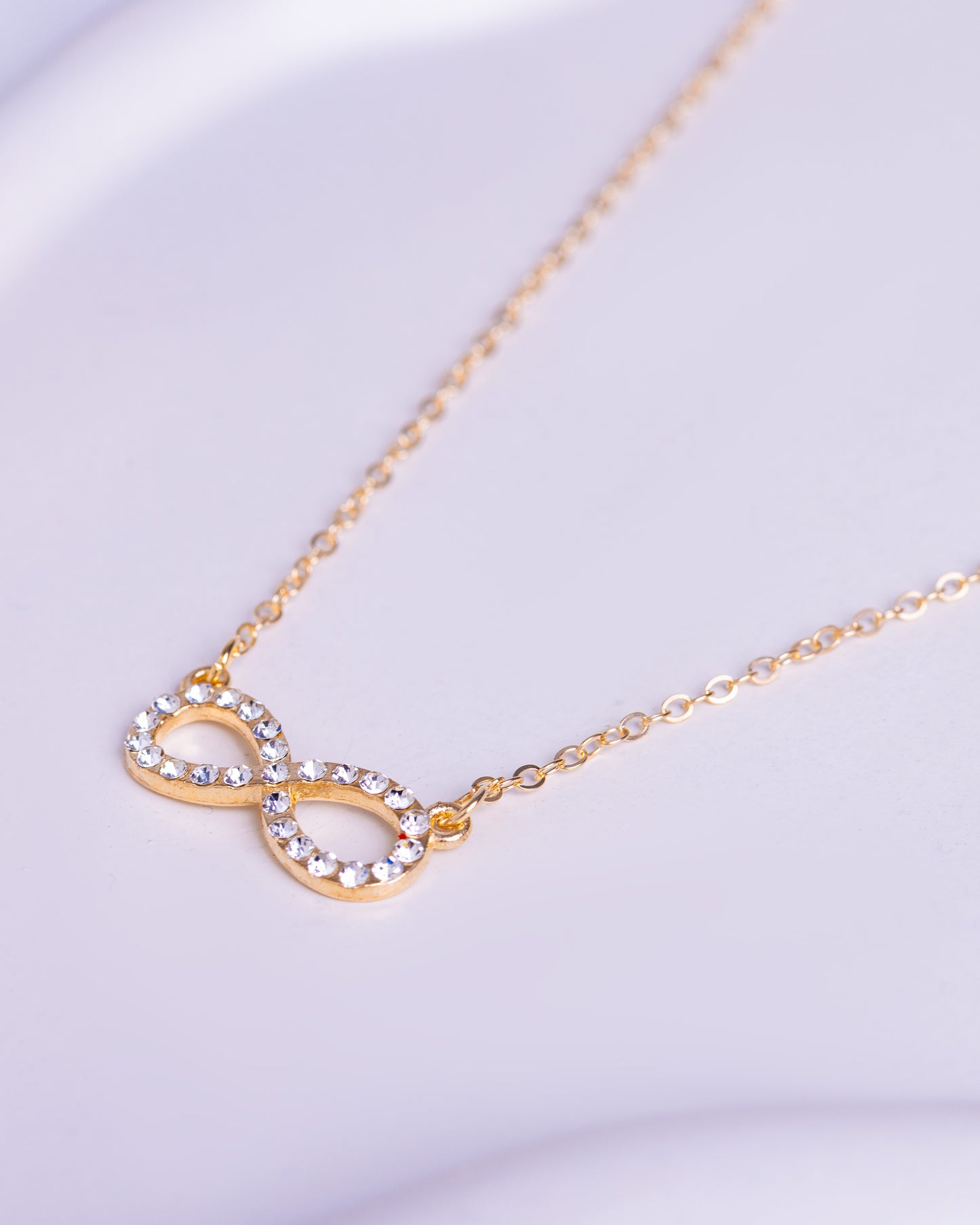 Gold Plated Infinity Necklace