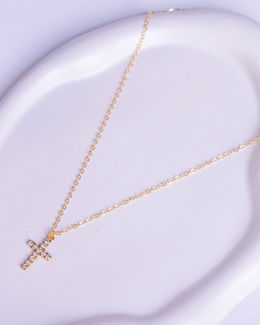 Gold Plated Cross Necklace