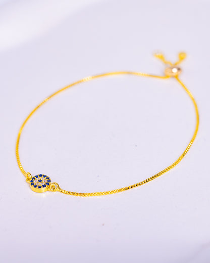Gold Plated Evil Eye Bracelet