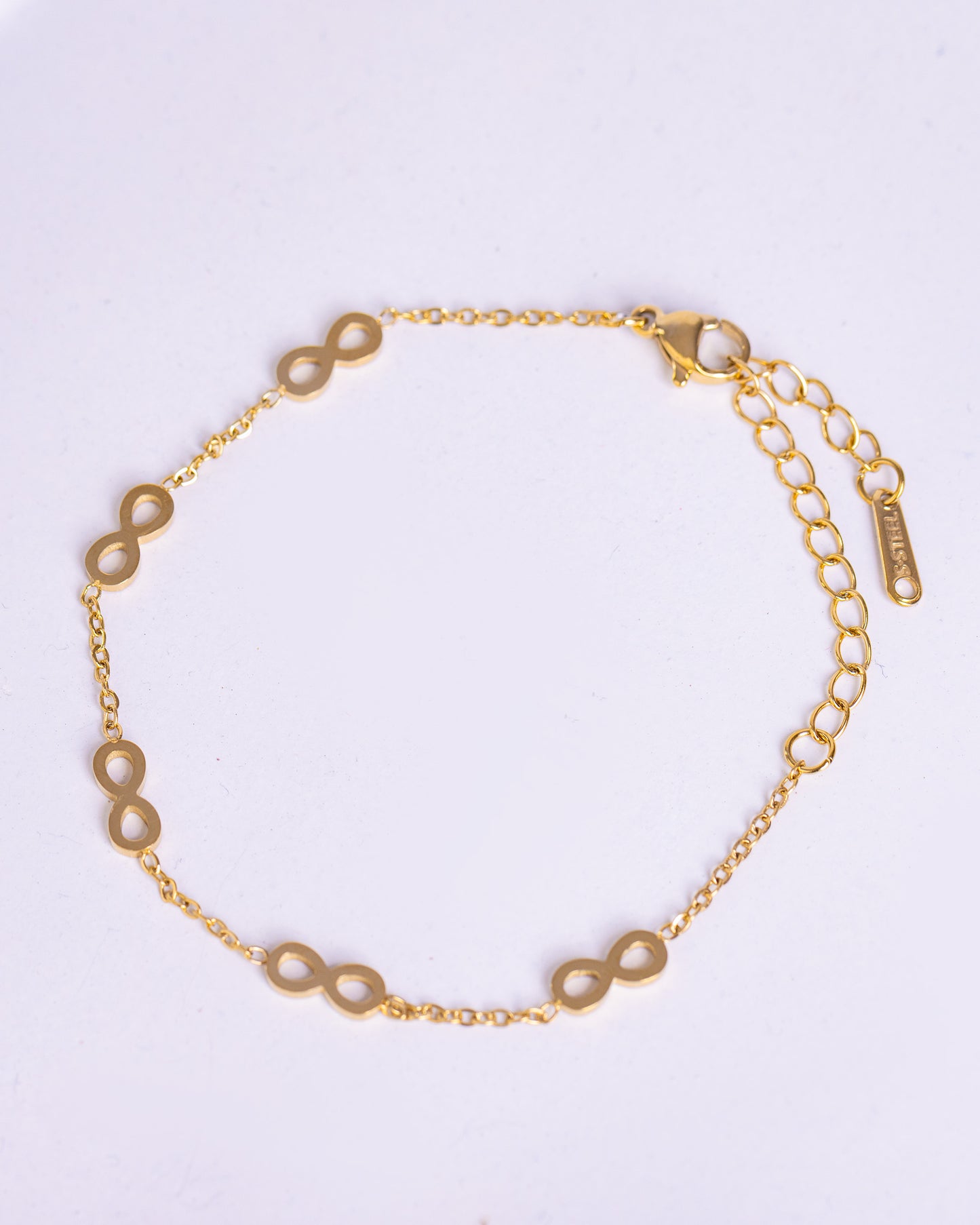 Gold Plated Infinity Bracelet