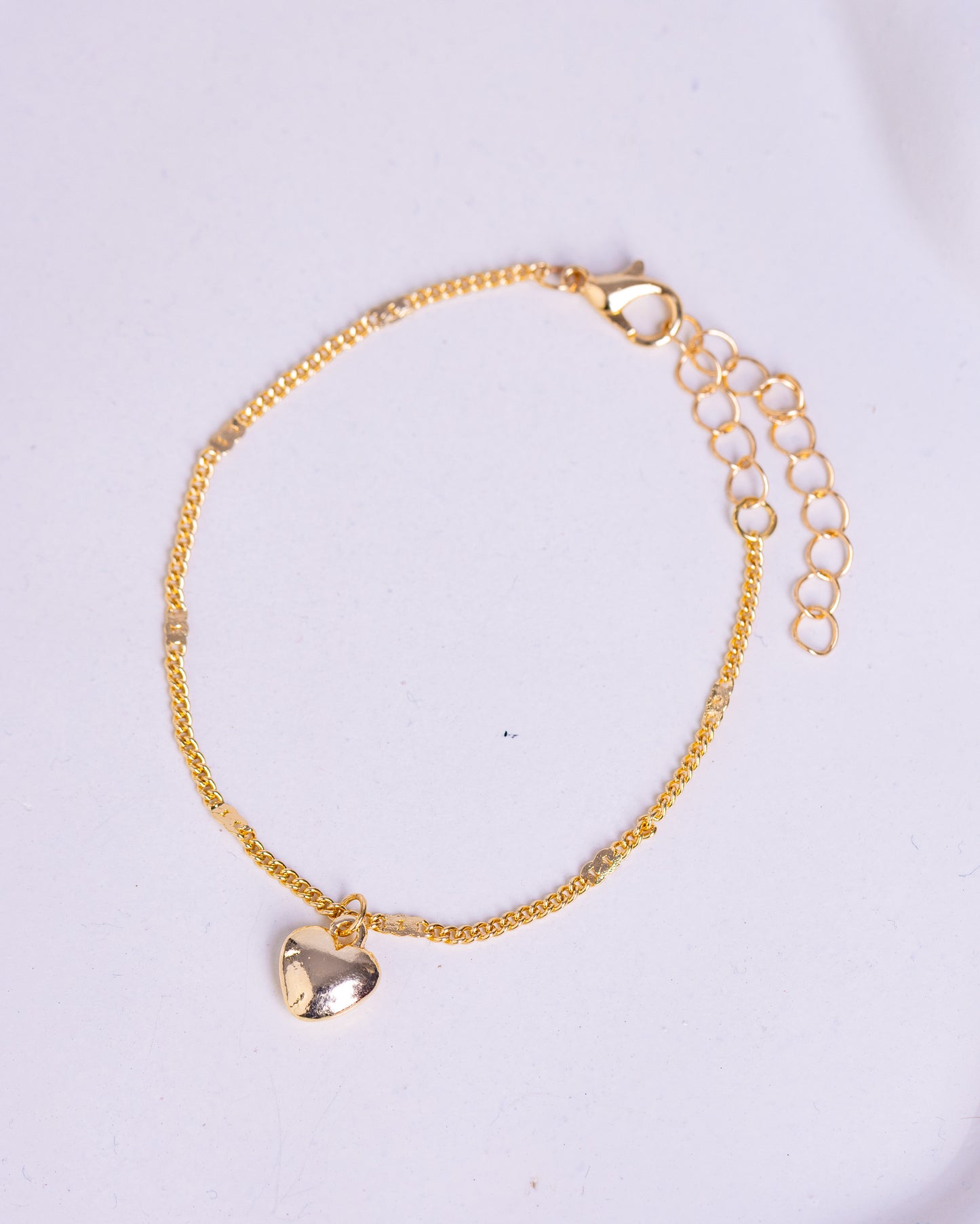 Gold Plated Heart Bracelet