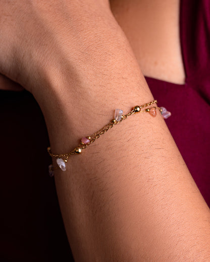 Gold Plated Natural Stones Anklet/Bracelet