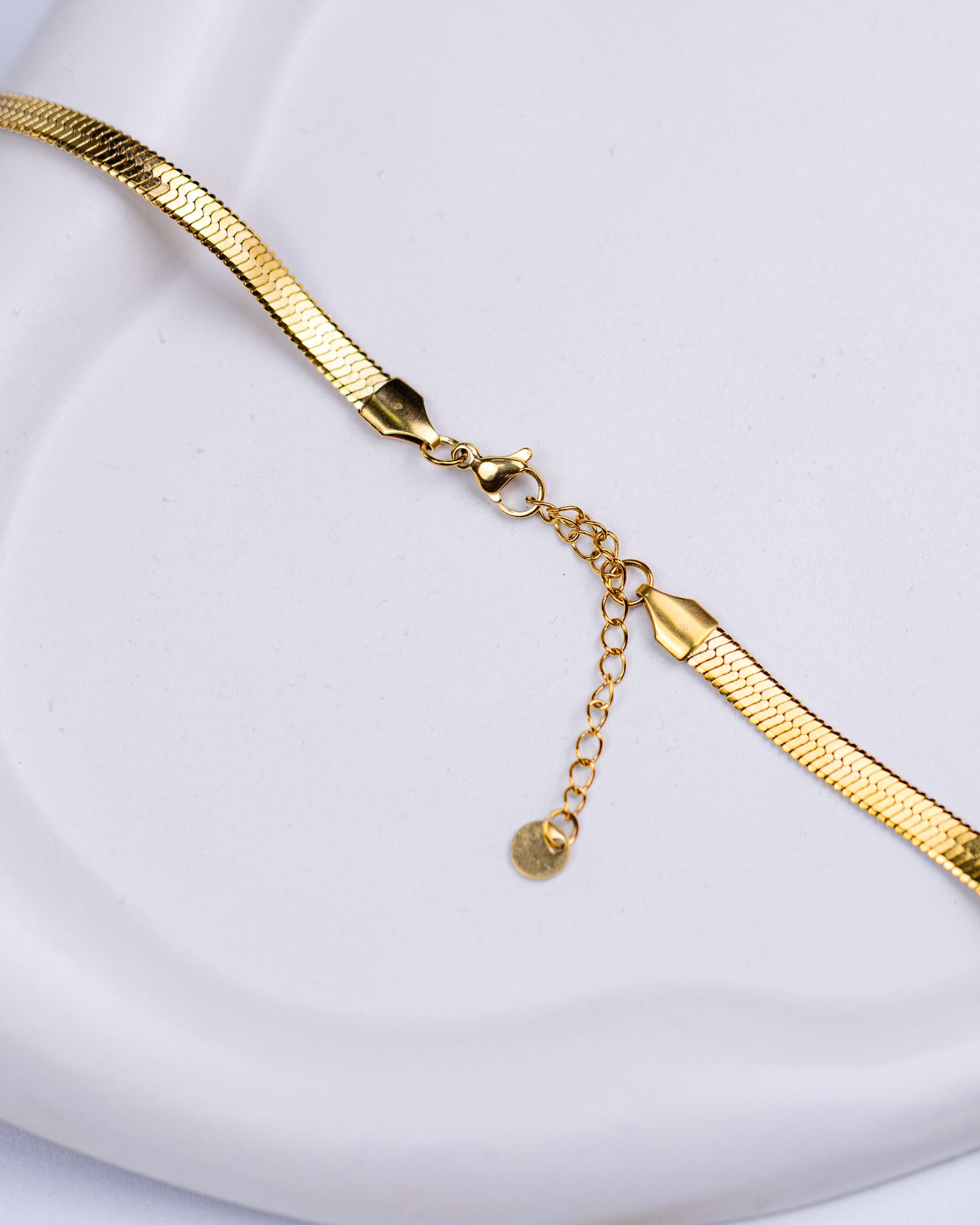 Gold Plated Flat Snake Chain