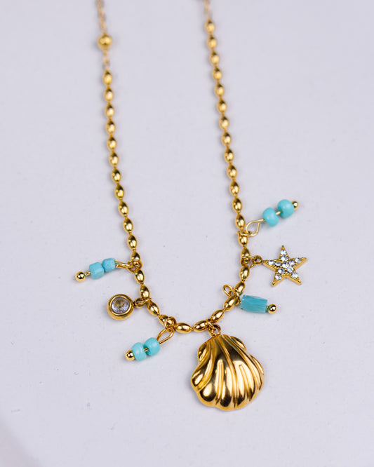 Gold Plated Ocean Necklace
