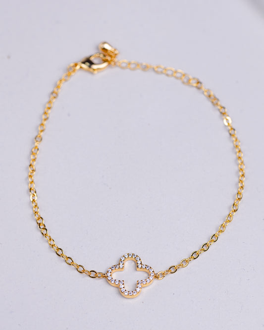 Gold Clover Bracelet