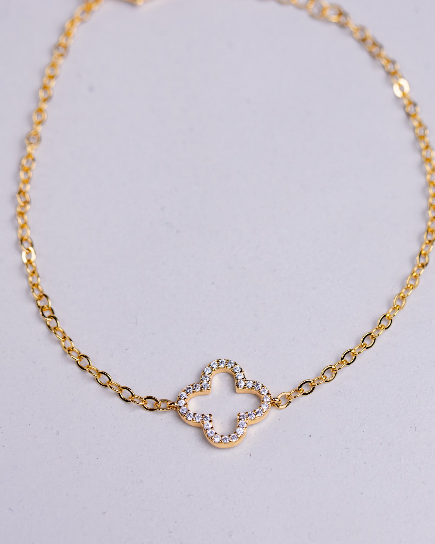 Gold Clover Bracelet