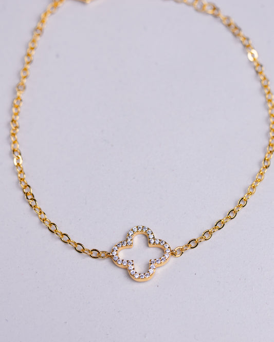Gold Clover Bracelet